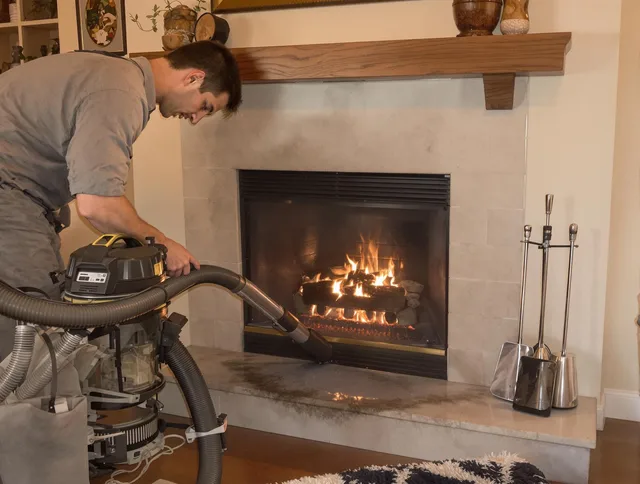 Routine fireplace upkeep by Norwich Chimney Sweep in Norwich, CT